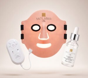Melanin Bliss LED Mask and Hyaluronic Acid Serum Bundle